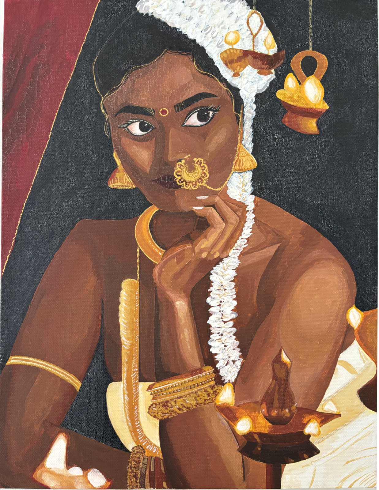 Mistake, gouache on canvas